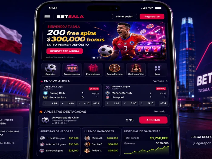 Acceso web móvil a Betsala desde Android y iOS